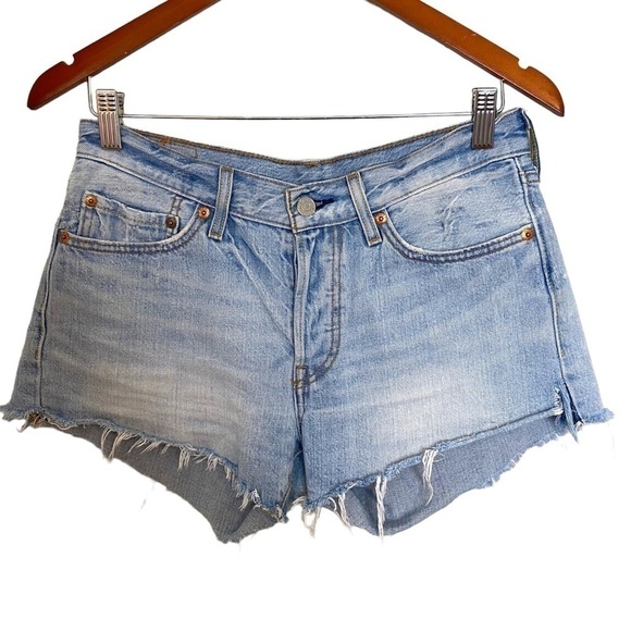 LEVI'S 501 Original Cut Off Denim Shorts - Picture 8 of 13